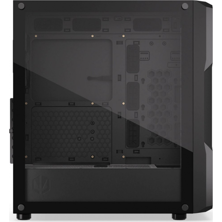 Endorfy Regnum 400 Air - PC case - ATX - windowed side panel (tempered glass) - no power supply (ATX) - black - USB / Audio - 8