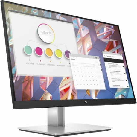HP E24 G4 - E-Series - LED monitor - 24" (23.8" viewable) - 1920 x 1080 Full HD (1080p) @ 60 Hz - IPS - 250 cd / m² - 1000:1 - 5 ms - HDMI, VGA, DisplayPort - silver (stand), black head - promo - for P / N: 5P6P8EA#ABU - 0