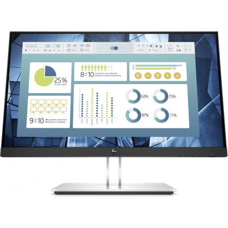 HP E22 G4 - E-Series - LED monitor - 22" (21.5" viewable) - 1920 x 1080 Full HD (1080p) @ 60 Hz - IPS - 250 cd / m² - 1000:1 - 5 ms - HDMI, VGA, DisplayPort - black - for P / N: 5P6P8EA#ABU - 0
