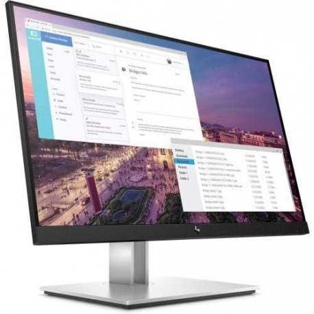 HP E23 G4 - E-Series - LED monitor - 23" - 1920 x 1080 Full HD (1080p) @ 60 Hz - IPS - 250 cd / m² - 1000:1 - 5 ms - HDMI, VGA, DisplayPort - black, silver - for HP EliteBook 745 G5, 830 G5, 830 G6, 840 G5, 840 G6 - 2