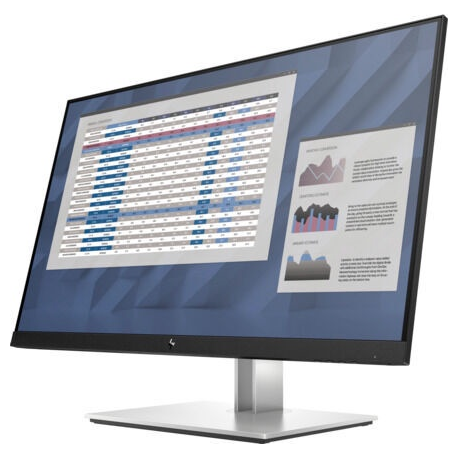 HP E27 G4 - E-Series - LED monitor - 27" - 1920 x 1080 Full HD (1080p) @ 60 Hz - IPS - 250 cd / m² - 1000:1 - 5 ms - HDMI, VGA, DisplayPort - black - for HP EliteBook 745 G5, 830 G5, 830 G6, 840 G5, 840 G6 - 3