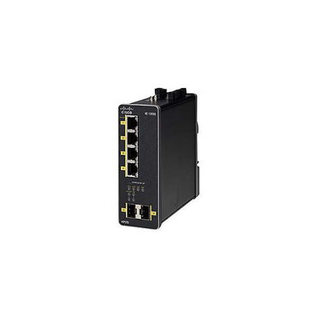 Cisco Industrial Ethernet 1000 Series - Switch - Managed - 4 x 10/100/1000 (PoE+) + 2 x 1000Base-X SFP (uplink) - DIN rail mountable - PoE+ - DC power - 0