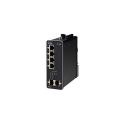 Cisco Industrial Ethernet 1000 Series - Switch - Managed - 4 x 10/100/1000 (PoE+) + 2 x 1000Base-X SFP (uplink) - DIN rail mountable - PoE+ - DC power
