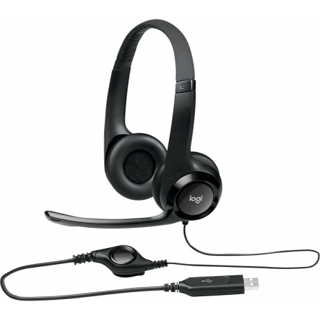 Logitech USB Headset H390 - Headset - on-ear - wired - USB - 4