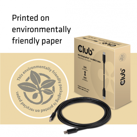 Club 3D - DisplayPort cable - Mini DisplayPort (M) to Mini DisplayPort (M) - 2 m - latched - 4