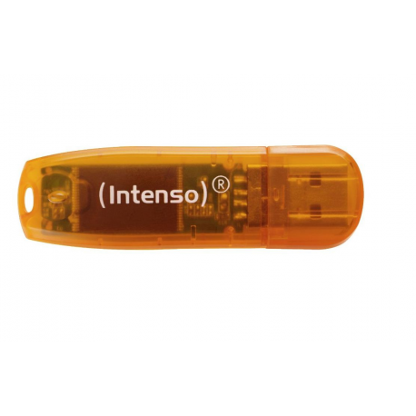 Intenso Rainbow Line - USB flash drive - 64 GB - USB - orange - 2