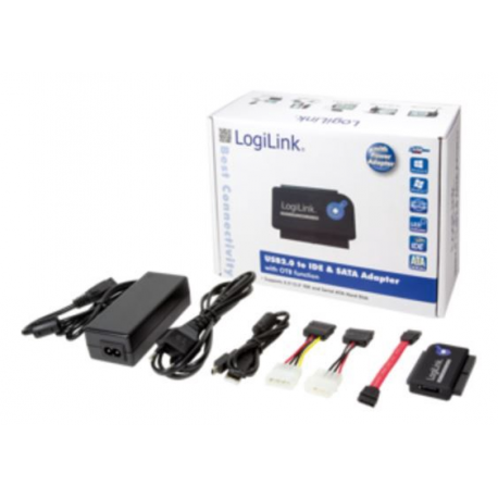 LogiLink Adapter USB 2.0 to 2,5 + 3,5 Zoll IDE + SATA HDD OTB - Storage controller - ATA / SATA 1.5Gb/s - USB 2.0 - 1