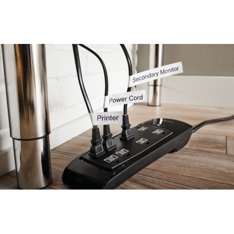 DYMO D1 - Nylon - permanent adhesive - black on white - Roll (1.9 cm x 3.5 m) 1 cassette(s) flexible label tape - for LabelMANAGER 360D, 420P, 420P Kit, 500TS, PC2, PnP - 11