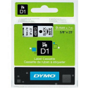 DYMO D1 - Self-adhesive - black on white - Roll (0.9 cm x 7 m) 1 cassette(s) label tape - for LabelMANAGER 100, 160, 210, 220, 260, 280, 300, 360, 420, Wireless PnP; LabelPOINT 250
