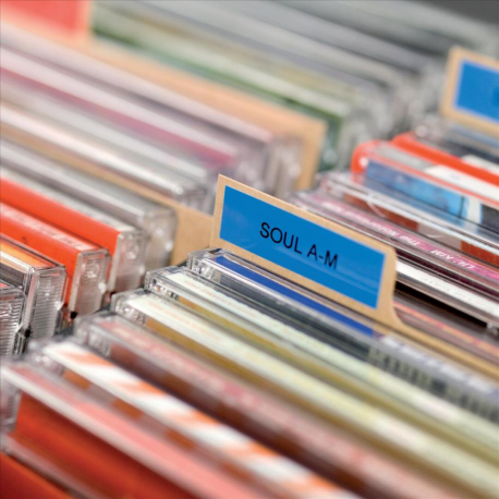 DYMO D1 - Self-adhesive - black on blue - Roll (0.9 cm x 7 m) 1 cassette(s) label tape - for LabelMANAGER 120P, 210D, 220P, 350D, 450D; LabelPOINT 250, 350 - 2