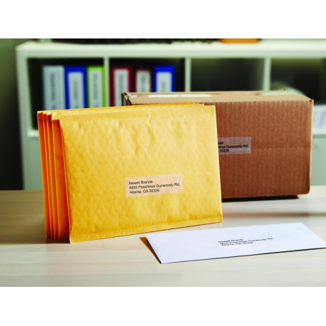 DYMO LabelWriter - Plastic - permanent adhesive - transparent - 36 x 89 mm 260 label(s) (1 roll(s) x 260) address labels - for DYMO LabelWriter 310, 315, 320, 330, 400, 450, 4XL, SE450, Wireless - 2