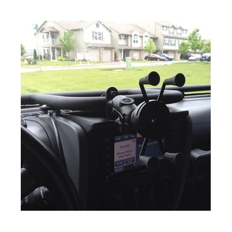 RAM X-Grip RAM-B-149Z-UN7U - Mounting kit (double socket arm, cradle, U-bolt base) - for mobile phone - high-strength composite, marine grade stainless steel, powder-coated marine grade aluminium - handlebar - 6