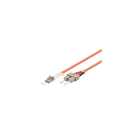 MicroConnect - Network cable - SC/UPC multi-mode (M) to LC/UPC multi-mode (M) - 2 m - fibre optic - 50 / 125 micron - OM2 - halogen-free - orange - 0