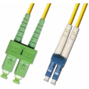 MicroConnect - Network cable - SC/APC single-mode (M) to LC/UPC single-mode (M) - 0.5 m - 2 mm - fibre optic - duplex - 9 / 125 micron - OS2 - halogen-free - yellow
