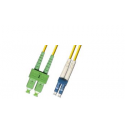 MicroConnect - Network cable - SC/APC single-mode (M) to LC/UPC single-mode (M) - 10 m - fibre optic - 9 / 125 micron - OS1 - halogen-free