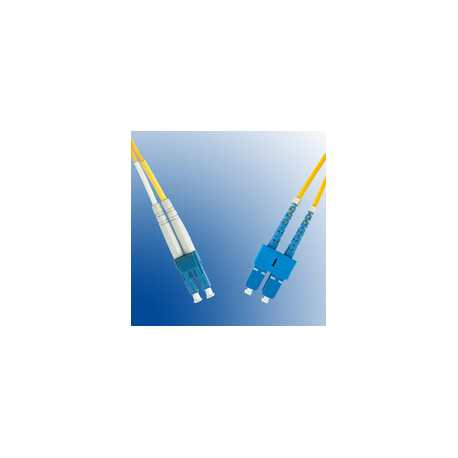 MicroConnect - Network cable - LC/UPC single-mode (M) to SC/UPC single-mode (M) - 7 m - fibre optic - 9 / 125 micron - OS1 - yellow - 0