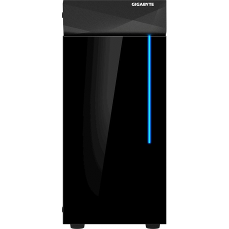 Gigabyte C200 GLASS - Tower - ATX - windowed side panel (tempered glass) - no power supply (ATX) - black - USB/Audio - 4
