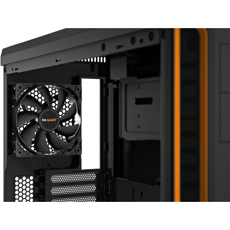 be quiet! Pure Base 600 Window - Tower - ATX - windowed side panel - no power supply (ATX / PS/2) - black, orange - USB/Audio - 5