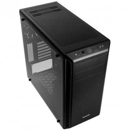 be quiet! Pure Base 600 Window - Tower - ATX - windowed side panel - no power supply (ATX / PS/2) - black - USB/Audio - 8
