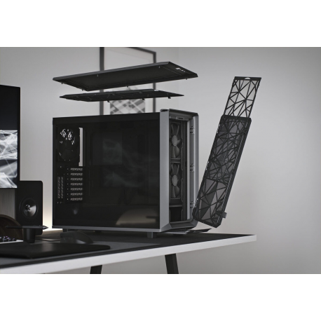 Fractal Design Meshify 2 - Tower - extended ATX - no power supply (ATX) - black - USB/Audio - 24