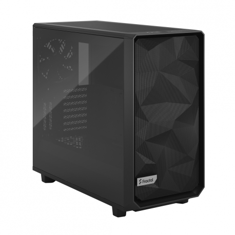 Fractal Design Meshify 2 - Tower - extended ATX - windowed side panel (tempered glass) - no power supply (ATX) - black - USB/Audio - 10