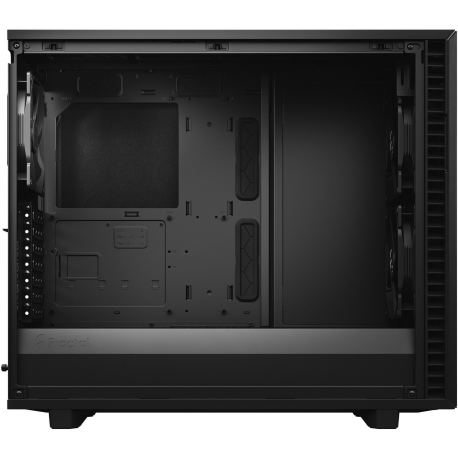 Fractal Design Define 7 - Tempered Glass Edition - tower - extended ATX - windowed side panel (tempered glass) - no power supply (ATX) - black - USB/Audio - 8
