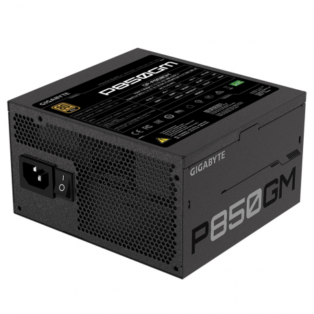 Gigabyte P850GM - Power supply (internal) - ATX12V 2.31 - 80 PLUS Gold - AC 100-240 V - 850 Watt - active PFC - 5