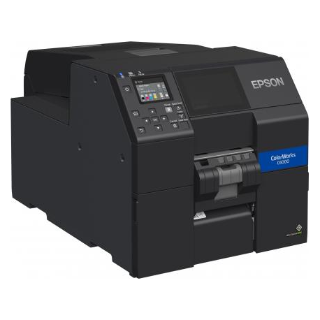 Epson ColorWorks CW-C6000Pe - Label printer - colour - ink-jet - Roll (11.2 cm) - 1200 x 1200 dpi - up to 119 mm / sec (mono)  /  up to 119 mm / sec (colour) - USB 2.0, LAN, USB 2.0 host - peeler - 1