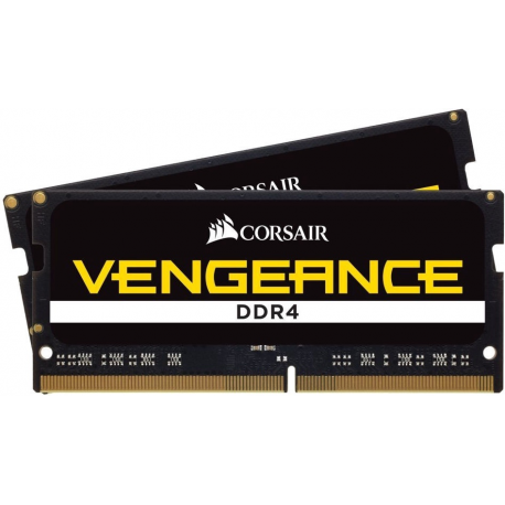 CORSAIR Vengeance - DDR4 - kit - 32 GB: 2 x 16 GB - SO-DIMM 260-pin - 2666 MHz  /  PC4-21300 - CL18 - 1.2 V - unbuffered - non-ECC - 0