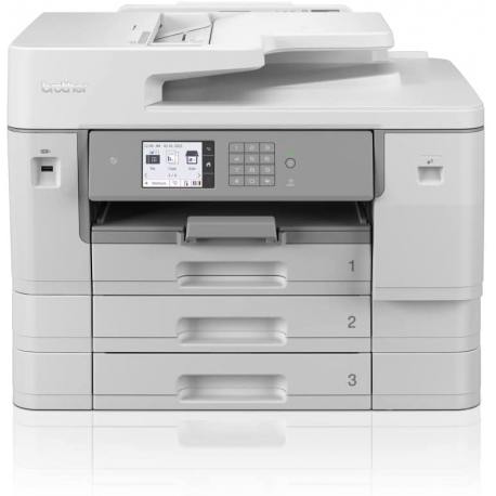 Brother MFC-J6957DW - Multifunction printer - colour - ink-jet - A3/Ledger (media) - up to 25 ppm (copying) - up to 30 ppm (printing) - 850 sheets - 33.6 Kbps - USB 2.0, LAN, Wi-Fi(n), NFC, USB 2.0 host - 3