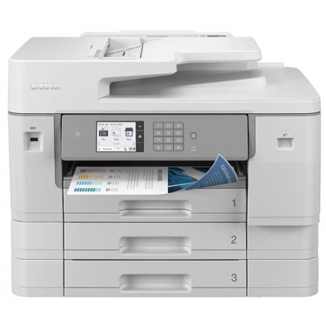Brother MFC-J6957DW - Multifunction printer - colour - ink-jet - A3/Ledger (media) - up to 25 ppm (copying) - up to 30 ppm (printing) - 850 sheets - 33.6 Kbps - USB 2.0, LAN, Wi-Fi(n), NFC, USB 2.0 host - 4