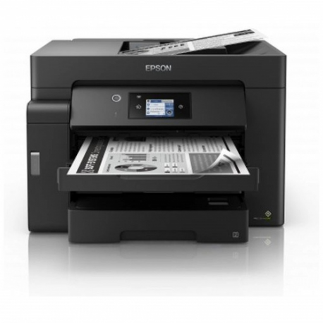 Epson EcoTank M15140 - Multifunction printer - B / W - ink-jet - A3 plus (329 x 483 mm) (original) - A3 (media) - up to 25 ppm (printing) - 550 sheets - USB, LAN, USB host, Wi-Fi - black - 2