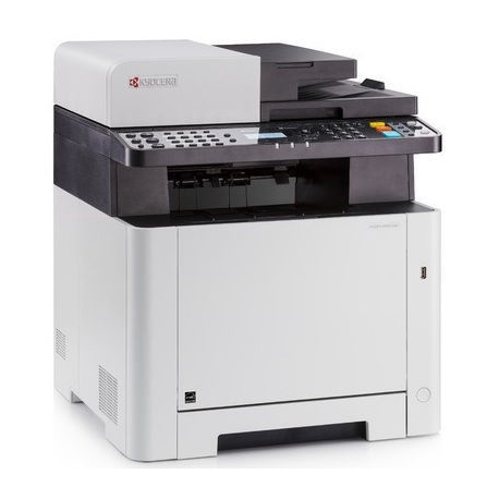Kyocera ECOSYS M5526cdw - Multifunction printer - colour - laser - Legal (216 x 356 mm) / A4 (210 x 297 mm) (original) - A4 / Legal (media) - up to 26 ppm (copying) - up to 26 ppm (printing) - 300 sheets - 33.6 Kbps - USB 2.0, Gigabit LAN, USB host, Wi-Fi - 1