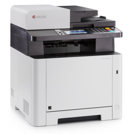 Kyocera ECOSYS M5526cdw - Multifunction printer - colour - laser - Legal (216 x 356 mm) / A4 (210 x 297 mm) (original) - A4 / Legal (media) - up to 26 ppm (copying) - up to 26 ppm (printing) - 300 sheets - 33.6 Kbps - USB 2.0, Gigabit LAN, USB host, Wi-Fi - 6