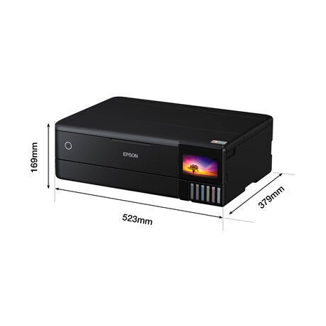 Epson EcoTank L8180 - Multifunction printer - colour - ink-jet - A3 (media) - up to 16 ppm (printing) - 100 sheets - USB, LAN, USB host, Wi-Fi(ac) - 13