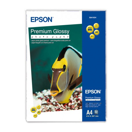 Epson Premium - Glossy - resin coated - A4 (210 x 297 mm) - 255 g / m² - 50 sheet(s) photo paper - for EcoTank ET-2650, 2750, 2751, 2756, 2850, 2851, 2856, 4750, 4850 - 2