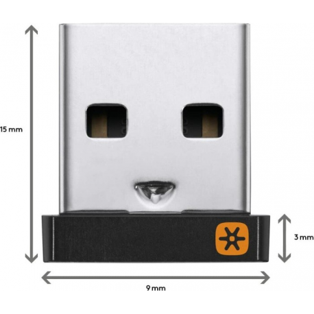 Logitech Unifying Receiver - Wireless mouse / keyboard receiver - USB - for Logitech M325, M505, M510, M515, M705, M905, Performance MX - 1