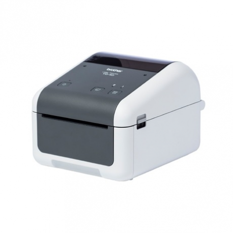 Brother TD-4210D - Label printer - direct thermal - Roll (11.8 cm) - 203 dpi - up to 127 mm / sec - USB 2.0, serial - grey, white - 3