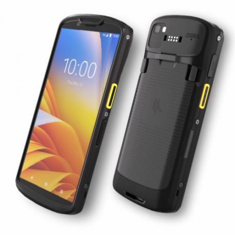 Zebra TC58 Premium - Data collection terminal - rugged - Android 11 - 128 GB - 6" (1080 x 2160) - rear camera + front camera - barcode reader - (2D imager) - USB host - microSD slot - NFC, Bluetooth, Wi-Fi 6E - 3G, 4G, 5G - LTE - TAA Compliant - 1