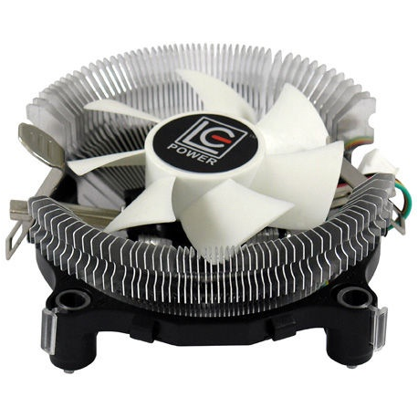 LC Power Cosmo Cool - Processor cooler - (for: LGA775, LGA1156, AM2, AM2+, AM3, LGA1155, AM3+, FM1, FM2, LGA1150) - aluminium - 80 mm - white, silver - 0