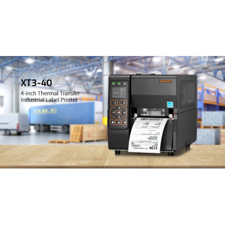 BIXOLON XT3-43 - Label printer - direct thermal  /  thermal transfer - Roll (11.4 cm) - 300 dpi - up to 152 mm / sec - USB, serial, Gigabit LAN, USB host - 1