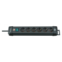 brennenstuhl Premium-Line - Power strip - output connectors: 6 - 3 m - black