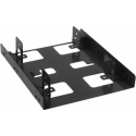 Sharkoon 3.5" BayExtension - Storage bay adapter - 3.5" to 2 x 2.5" - black
