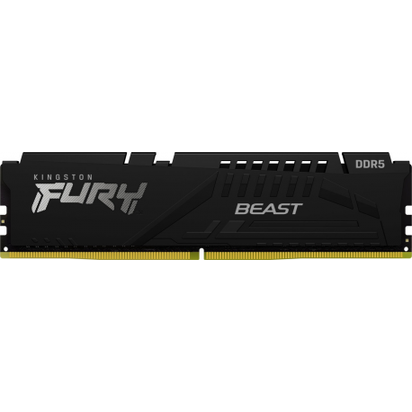 Kingston FURY Beast - DDR5 - module - 8 GB - DIMM 288-pin - 5600 MHz / PC5-44800 - CL36 - 1.25 V - unbuffered - on-die ECC - black - 0