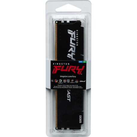 Kingston FURY Beast - DDR5 - module - 32 GB - DIMM 288-pin - 5600 MHz  /  PC5-44800 - CL36 - 1.25 V - unbuffered - on-die ECC - black - 4