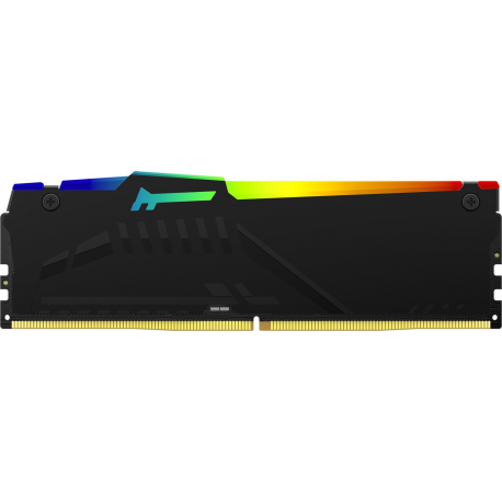Kingston FURY Beast RGB - DDR5 - kit - 16 GB: 2 x 8 GB - DIMM 288-pin - 5600 MHz  /  PC5-44800 - CL36 - 1.25 V - unbuffered - on-die ECC - black - 3