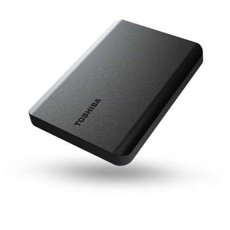 Toshiba Canvio Basics - Hard drive - 4 TB - external (portable) - 2.5" - USB 3.2 Gen 1  /  USB 2.0 - matte black - 0