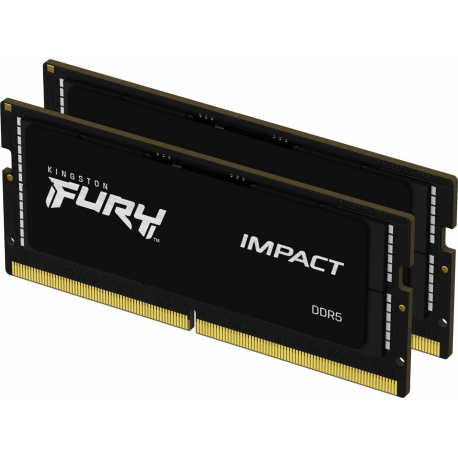Kingston FURY Impact - DDR5 - kit - 64 GB: 2 x 32 GB - SO-DIMM 262-pin - 5600 MHz / PC5-44800 - CL40 - 1.1 V - unbuffered - on-die ECC - 1