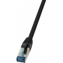 LogiLink - Patch cable - RJ-45 (M) to RJ-45 (M) - 40 m - SFTP - CAT 6a - halogen-free, outdoor, snagless - black