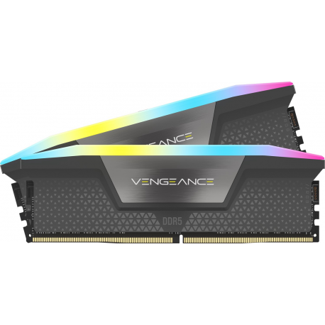 CORSAIR Vengeance RGB - DDR5 - kit - 32 GB: 2 x 16 GB - DIMM 288-pin - 6000 MHz / PC5-48000 - CL30 - 1.4 V - cool grey - 1